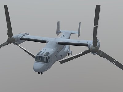 Osprey helicopter 3d model