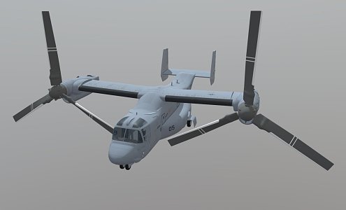 Osprey helicopter 3d model