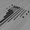 Black Metal Cabinet Drawer Handles With Sleek Modern Design And Various Lengths