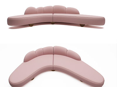 Modern shaped sofa model