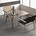 Modern Leisure Tables and Chairs Negotiation Tables and Chairs Dining Tables and Chairs 3d model