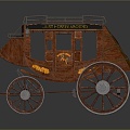 Industrial LOFT Carriage Ancient Rack Car Rack Car Rack Car Trolley Board Car 3d model