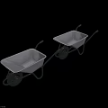 Industrial Equipment Defex Metal Wheelbarrow With Heavy Duty Construction Design
