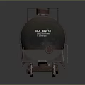 Rusty Metal Tank Railway Wagon With Ladder And Wheels Industrial Design