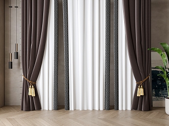 New Chinese Curtain 3d model