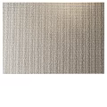 Square Rug With Neutral Striped Pattern Soft Texture For Modern Living Room Decor
