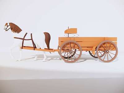 Modern carriage 3d model