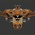 Elongated Industrial Metal Structure Featuring Mechanical Components And Detailed Construction Design