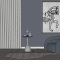Modern single sofa 3d model
