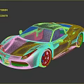 Silver Sports Car With Sleek Modern Design And Large Alloy Wheels On Reflective Surface