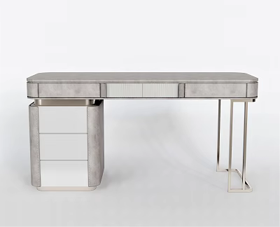 Modern Dresser Desk Office Desk 3d model