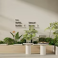 Modern Milk Tea Shop Interior With Green Plants Comfortable Seating And Beverage