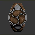 Unique Wooden Metal Ring With Artistic Decorative Design For Daily Use