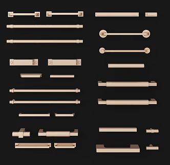 Modern door handle door handle combination door handle 3d model