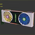 High Performance RTX 4080 Ti Graphics Card With Dual Fans White Black Design
