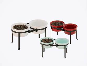 Modern cat food basin 3d model