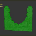 Traditional Chinese Stone Carving Architectural Component With Intricate Decorative Patterns And Corner Design