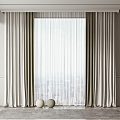 Modern Curtains 3d model