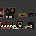 Elegant Wine Cellar Scenery With Wooden Barrels Bottles And Sign