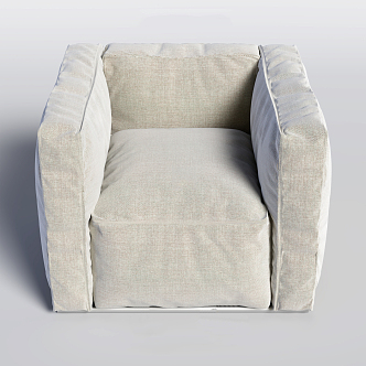 Modern Single Sofa Single Sofa Card Seat 3d model