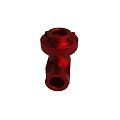 Red Industrial Valve Mechanical Component With Metal Structure And Pipe Fitting