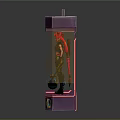 League of Legends Red Hair Doll with Weapons and Accessories in Purple Packaging