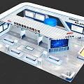 China Railway Exhibition Booth With Modern Design And Intelligent Railway System