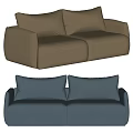 Double sofa 3d model