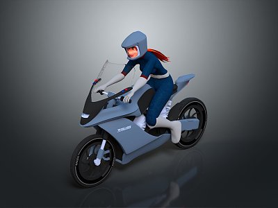 Beauty Rider Jet Motorcycle Science Fiction Motorcycle Concept Motorcycle Flying Car Space Flying Car 3d model