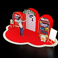 Big children product display area 02 3d model