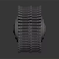 Industrial Track Tire With Deep Tread And Metal Hub Components For Machinery
