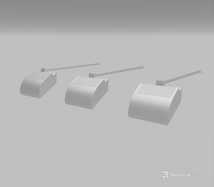 Modern White Downlights And Spotlights With Different Design Styles For Home Use 3d model 