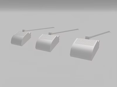 Modern White Downlights And Spotlights With Different Design Styles For Home Use 3d model