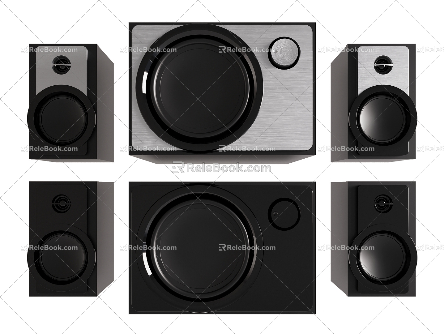 audio speaker speaker audio playback equipment electronic equipment 3d model