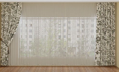 Modern Curtains 3d model