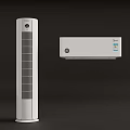 White Floor Standing And Wall Mounted Air Conditioners For Home Cooling