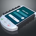 Rugged Handheld Computer with User Login Screen Physical Buttons and Protective Edges