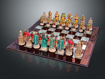 Modern Chess Pieces Chess Pieces Chess Pieces 3d model