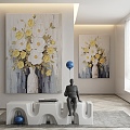 modern decorative painting 3d model