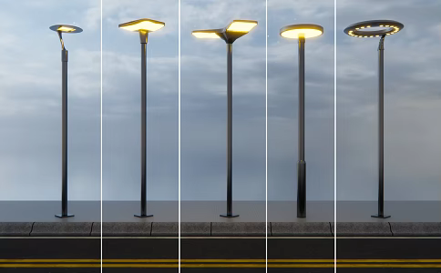Modern street lamp theme landscape lamp 3d model