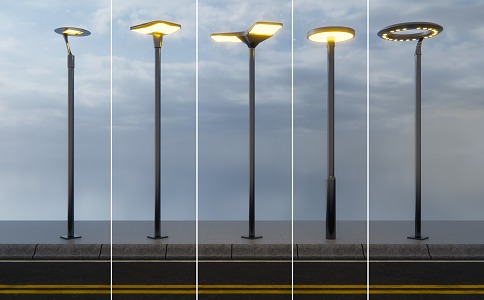 Modern street lamp theme landscape lamp 3d model