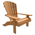 Classic Wooden Leisure Chair With Wide Armrests And Ergonomic Backrest Design