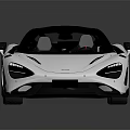 White Sports Car With Sleek Modern Design Black Roof And Black Wheels
