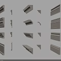 Different Styles of Decorative Gypsum Cornices for Interior Decoration