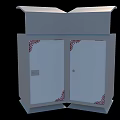 Modern trash can Simple trash can 3d model