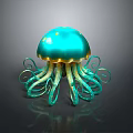 bead squid heart fin whip squid giant squid back ear squid pacific tower squid spindle squid 3d model