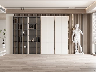 Light Luxury Bookcase 3d model