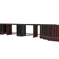 Traditional Entrance Gate Design With Red Brick Walls And Decorative Columns