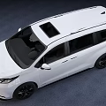 White Modern Minivan With Sleek Exterior Design And Black Alloy Wheels
