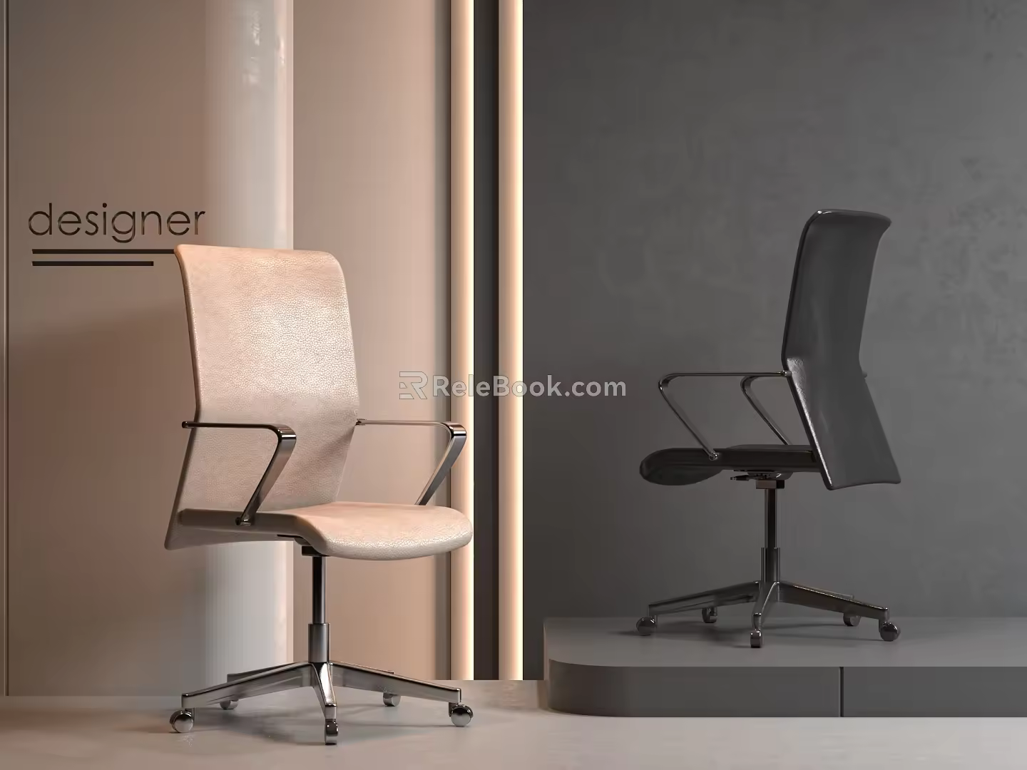 Modern Office Chair Boss Chair Conference Chair 3d model